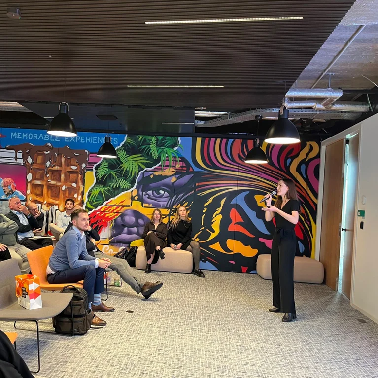 Miriam Janke at conference